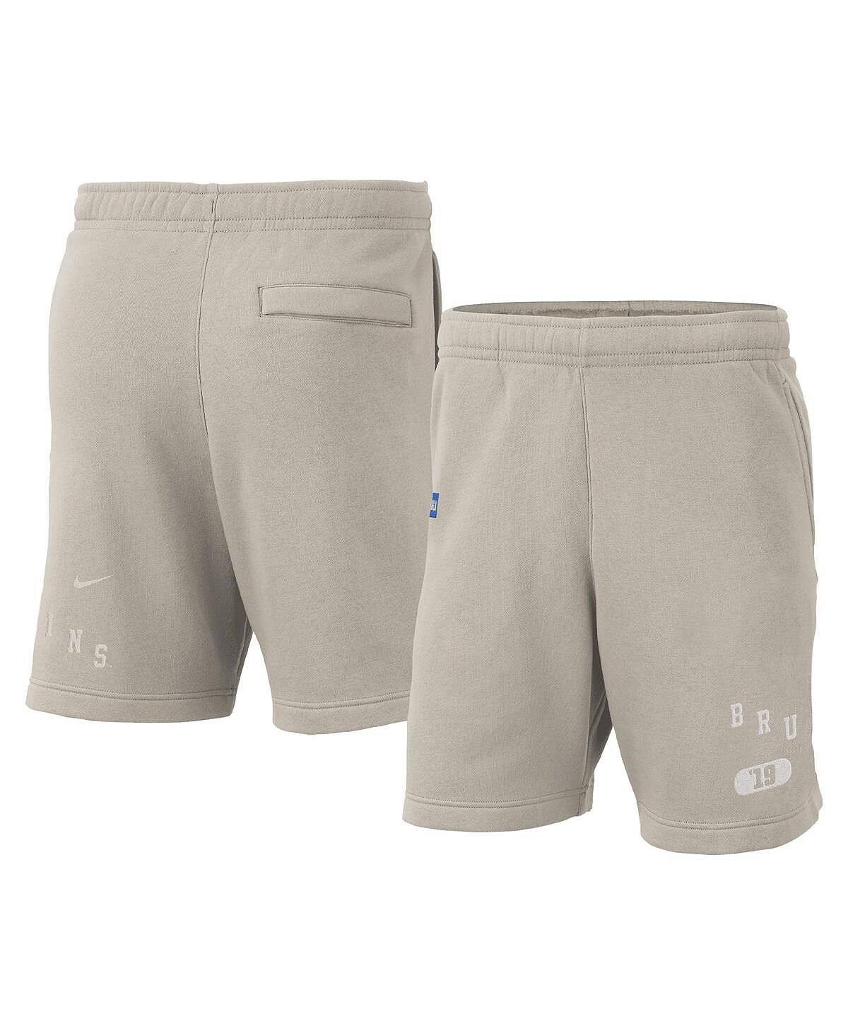 цена Мужские флисовые шорты кремового цвета UCLA Bruins Nike