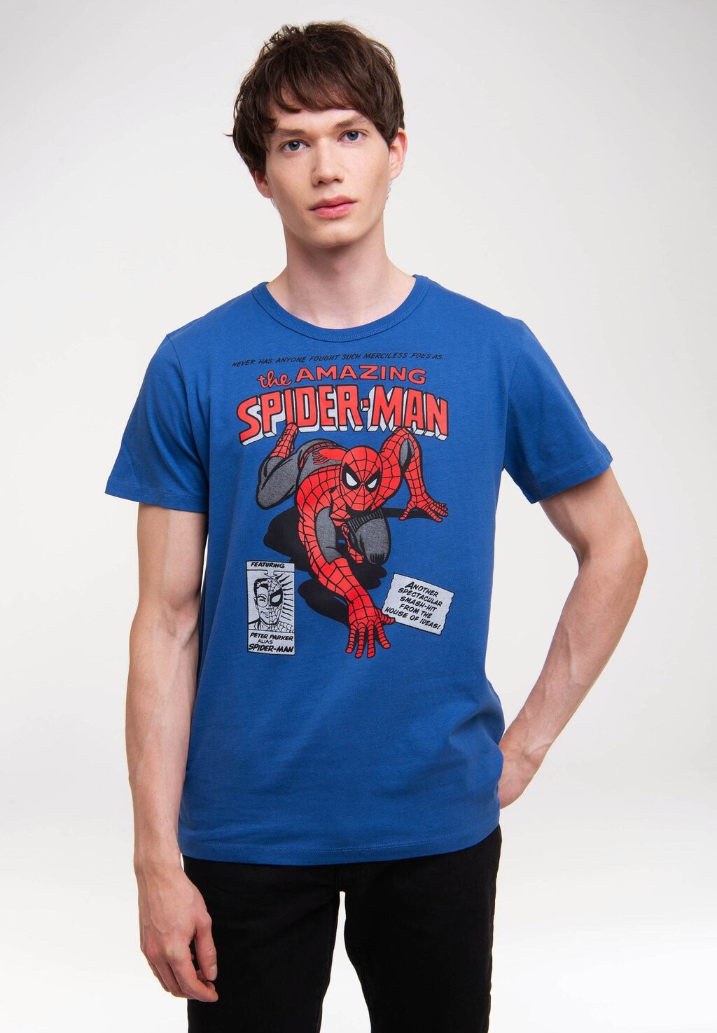 

Футболка с принтом LOGOSHIRT, синий