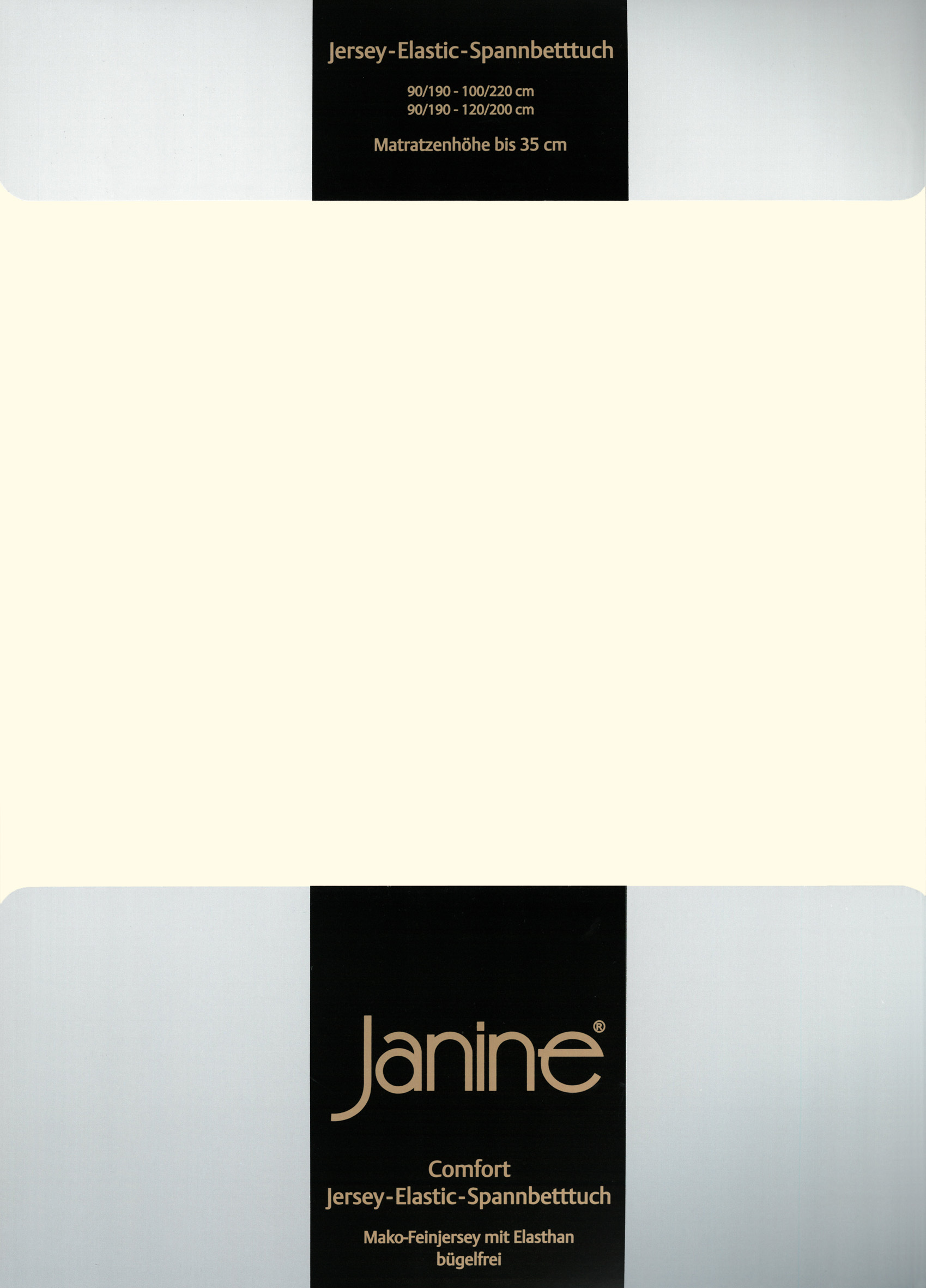 Простыня Janine Elastic Jersey, натуральный простыня janine elastic jersey морской