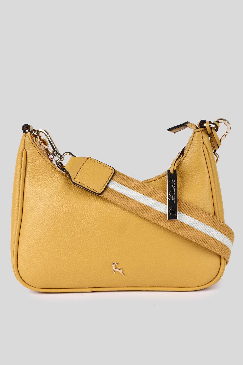 Сумка через плечо Bella Toscana из натуральной кожи с лямкой Ashwood Leather, желтый сумка ashwood leather m 52 tan