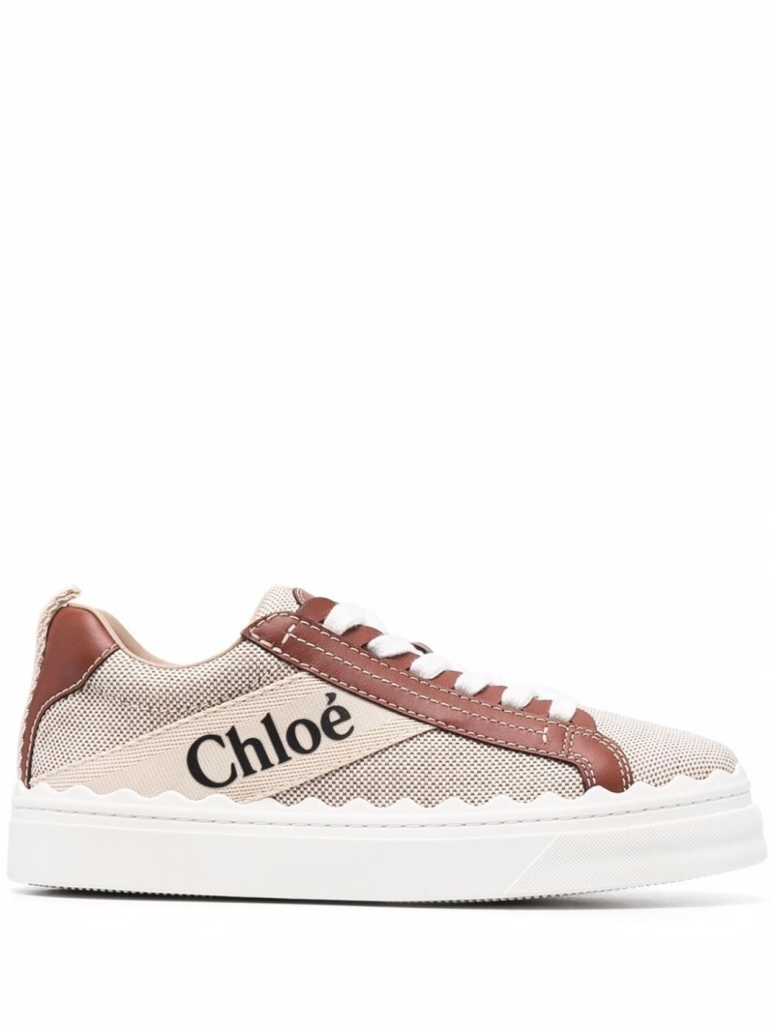 

Chloé кеды Woody, нейтральный цвет