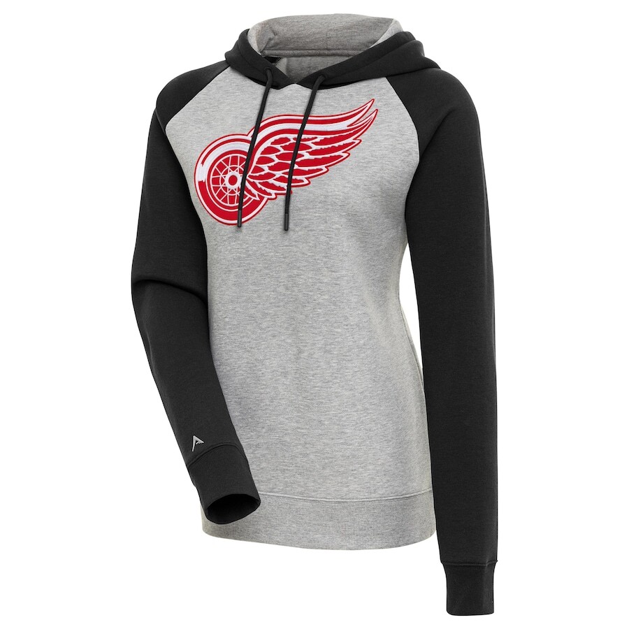 

Пуловер с капюшоном Antigua Detroit Red Wings, серый