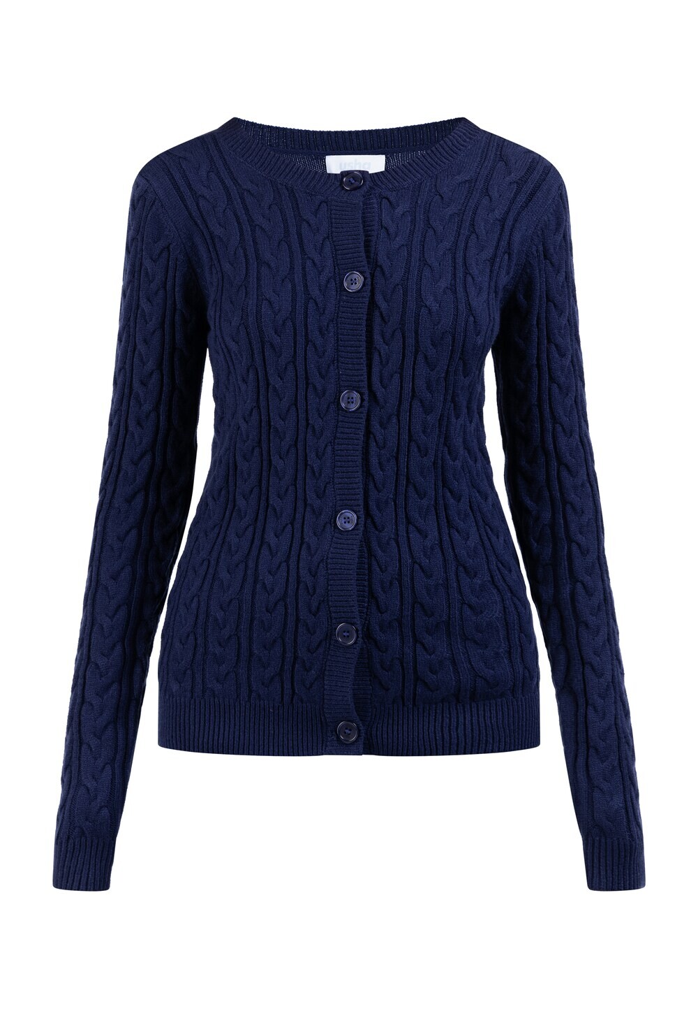 

Вязаный кардиган usha BLUE LABEL, синий