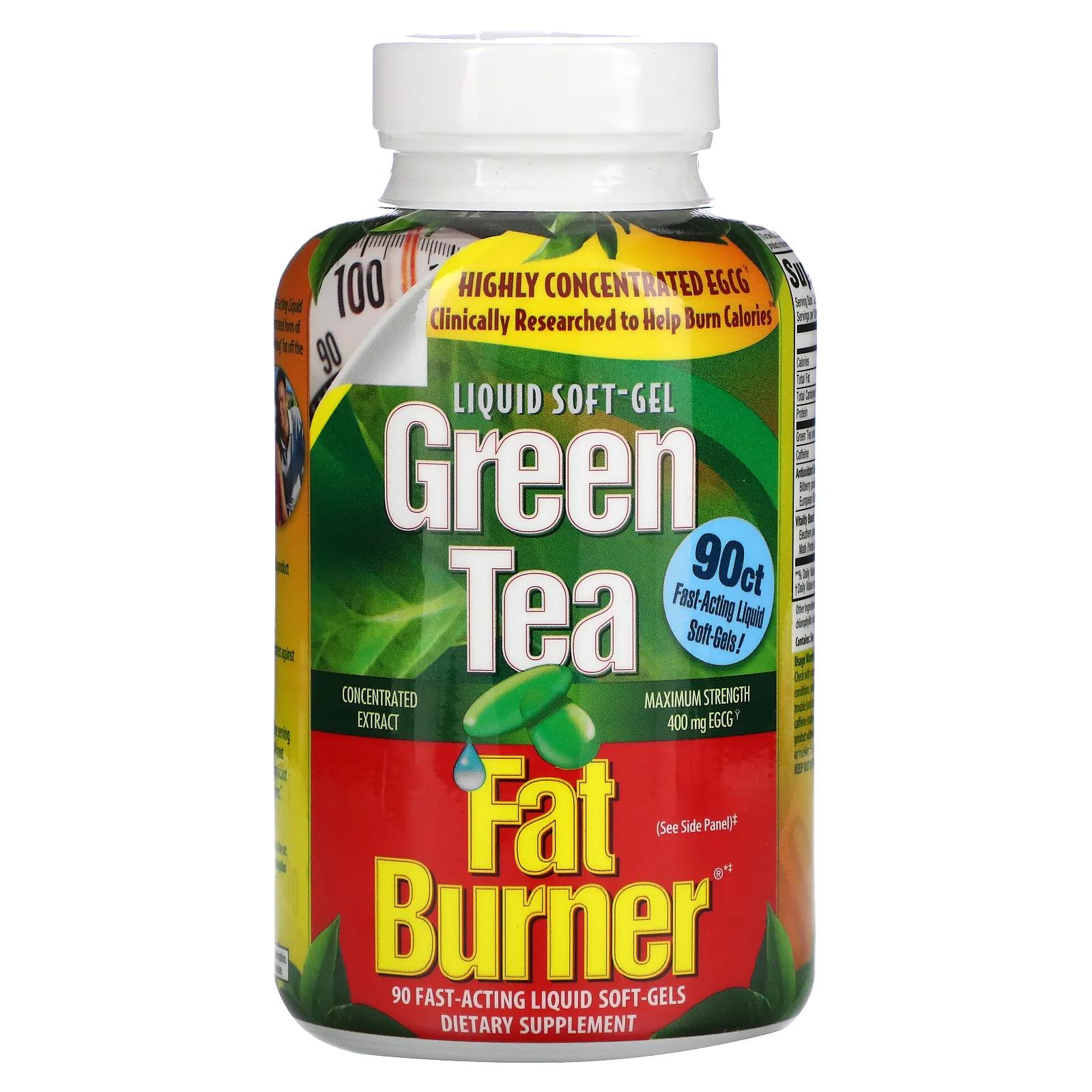 Applied Nutrition Жиросжигающий зеленый чай 90 быстродействующих жидких капсул applied nutrition стимулятор кето диеты 60 таблеток