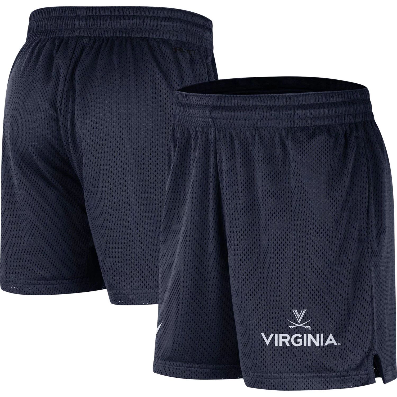 Мужские темно-синие шорты из сетки Virginia Cavaliers Nike