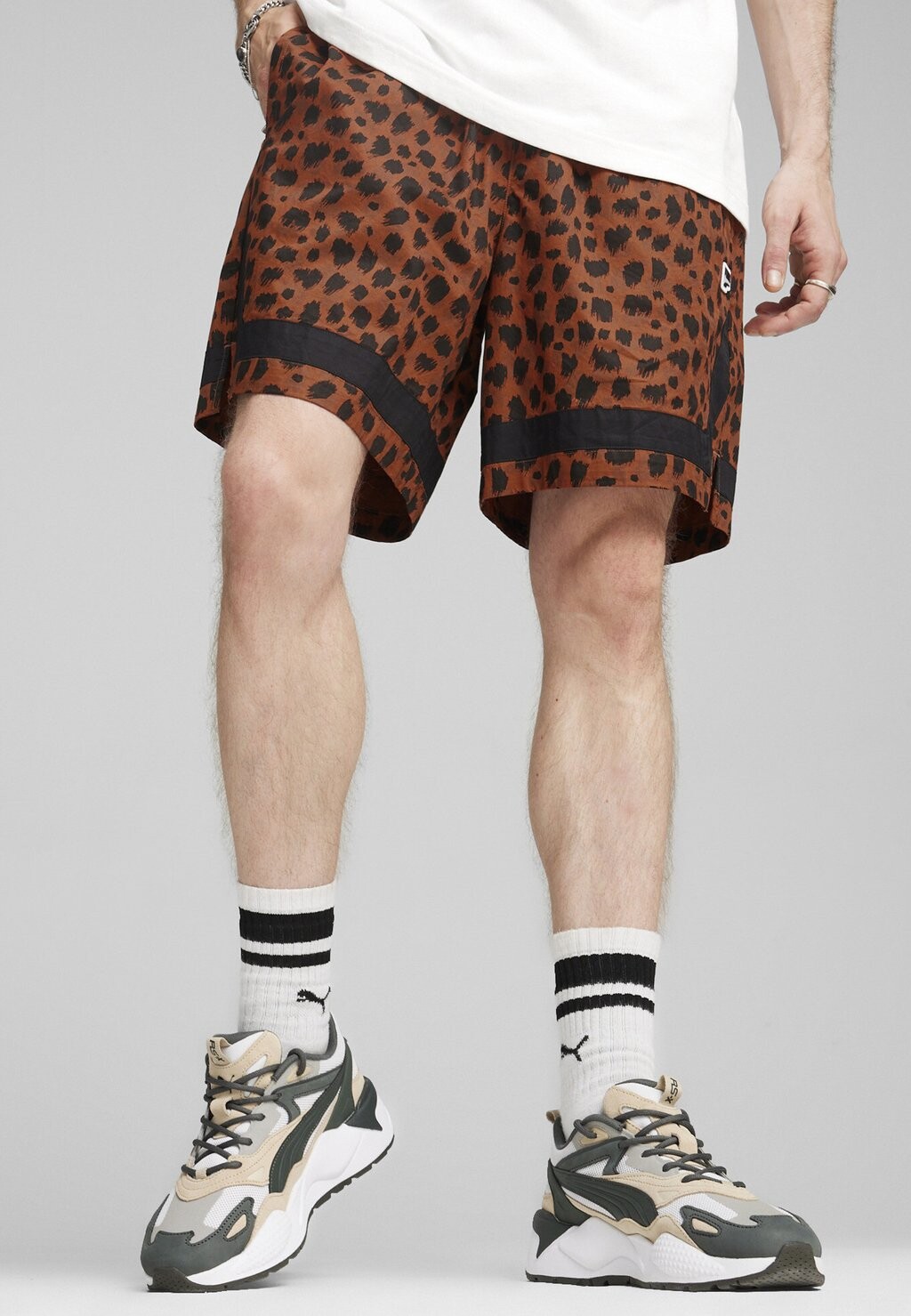 

Спортивные брюки Downtown Puma, цвет teak aop