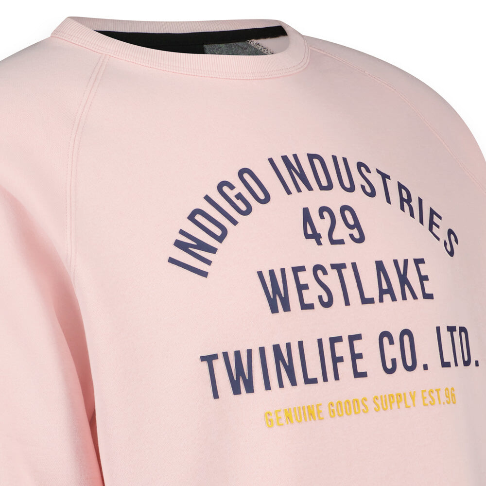 Толстовка Twinlife Pullover raglan print, розовый