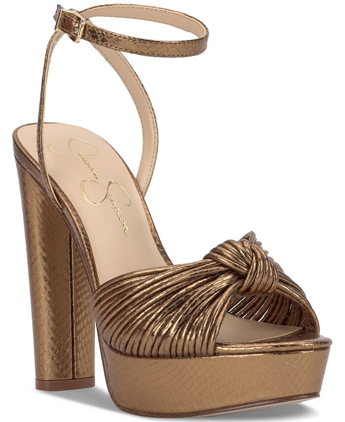 

Женские классические сандалии на платформе Immie Jessica Simpson, коричневый