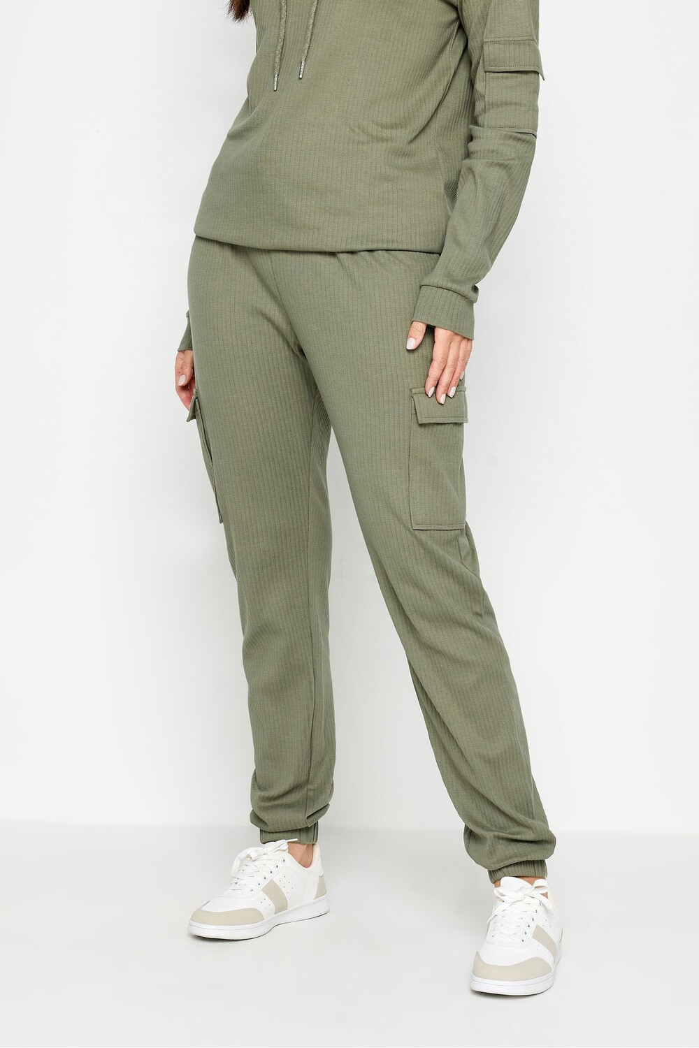 

Джоггеры карго в рубчик Long Tall Sally, зеленый