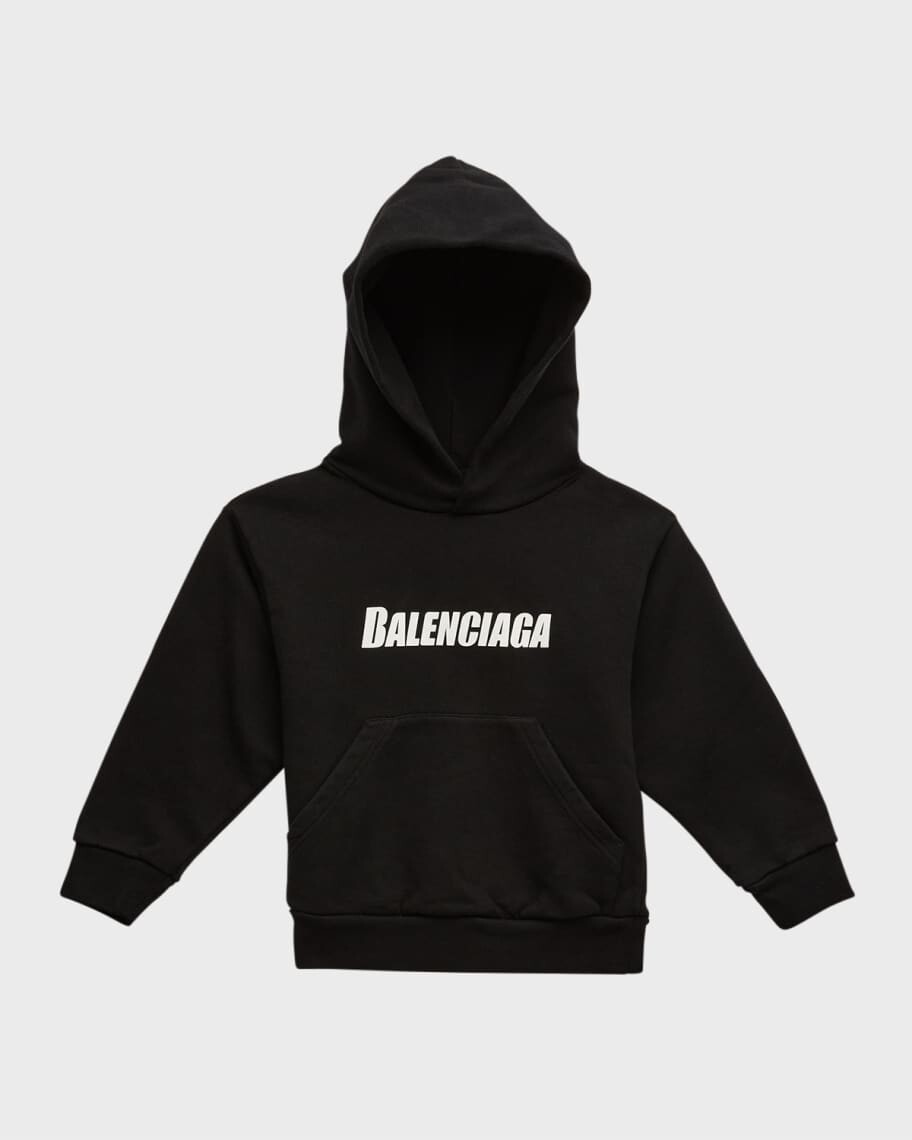 

Детский пуловер с капюшоном и логотипом, размеры 2–10 Balenciaga