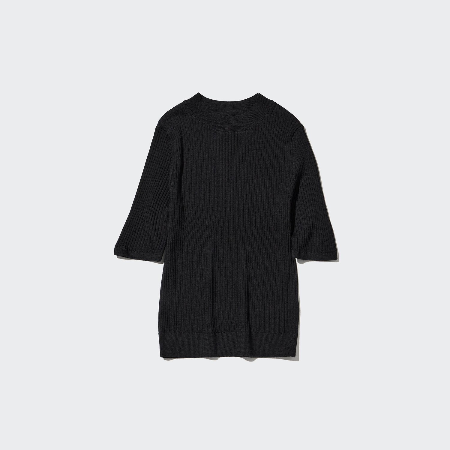 

Свитер Uniqlo женский из шерсти мериноса, черный