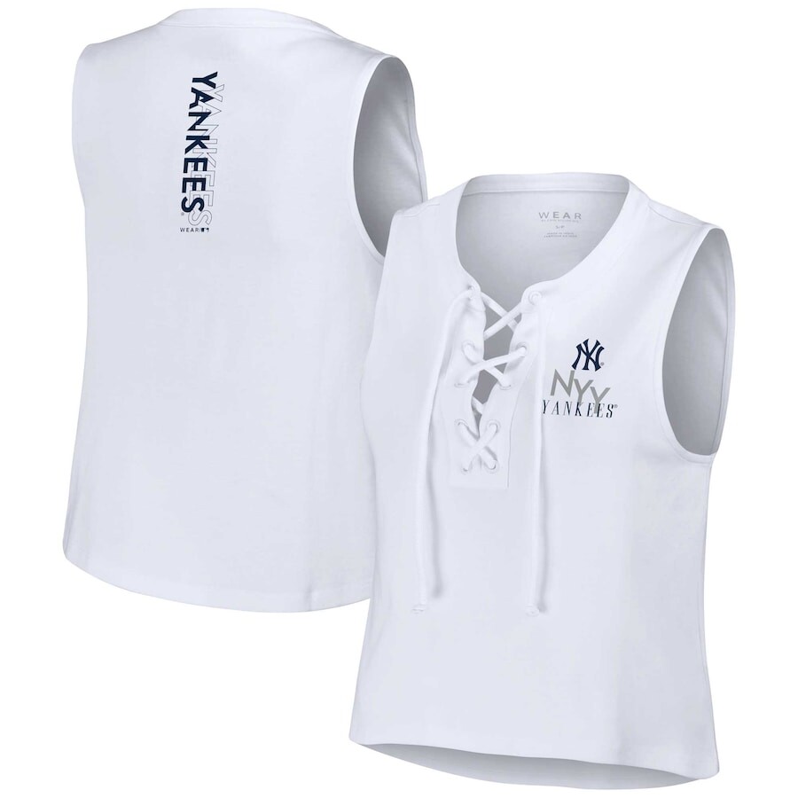 

Топ WEAR by Erin Andrews New York Yankees, белый