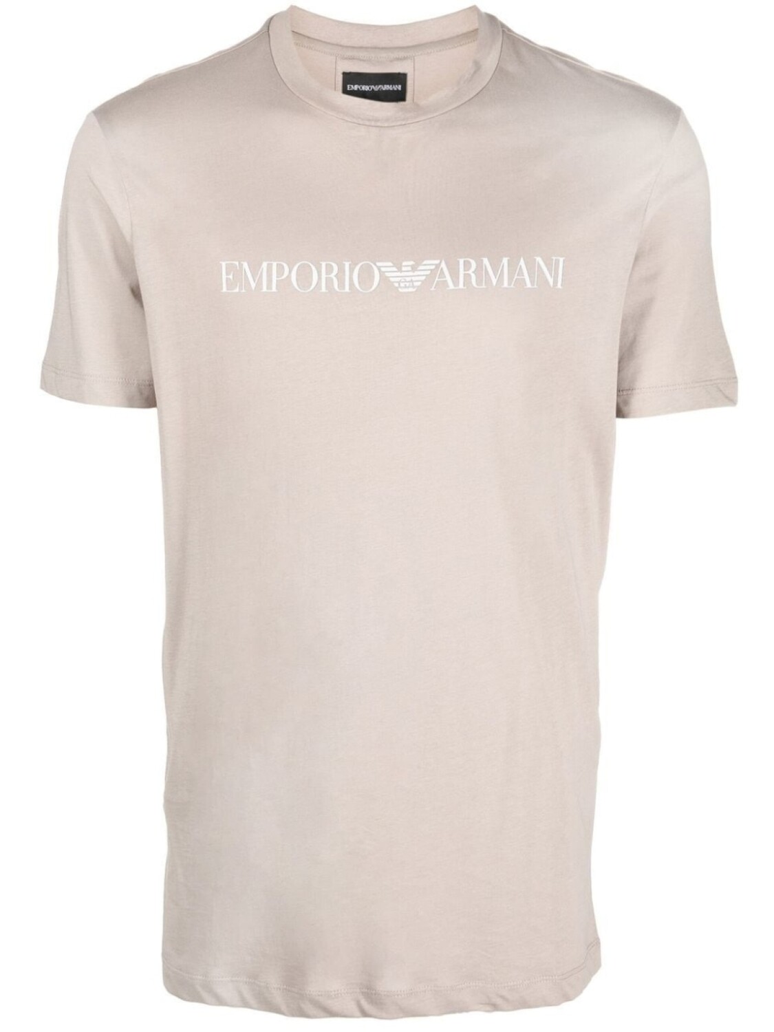 

Футболка с логотипом Emporio Armani, бежевый