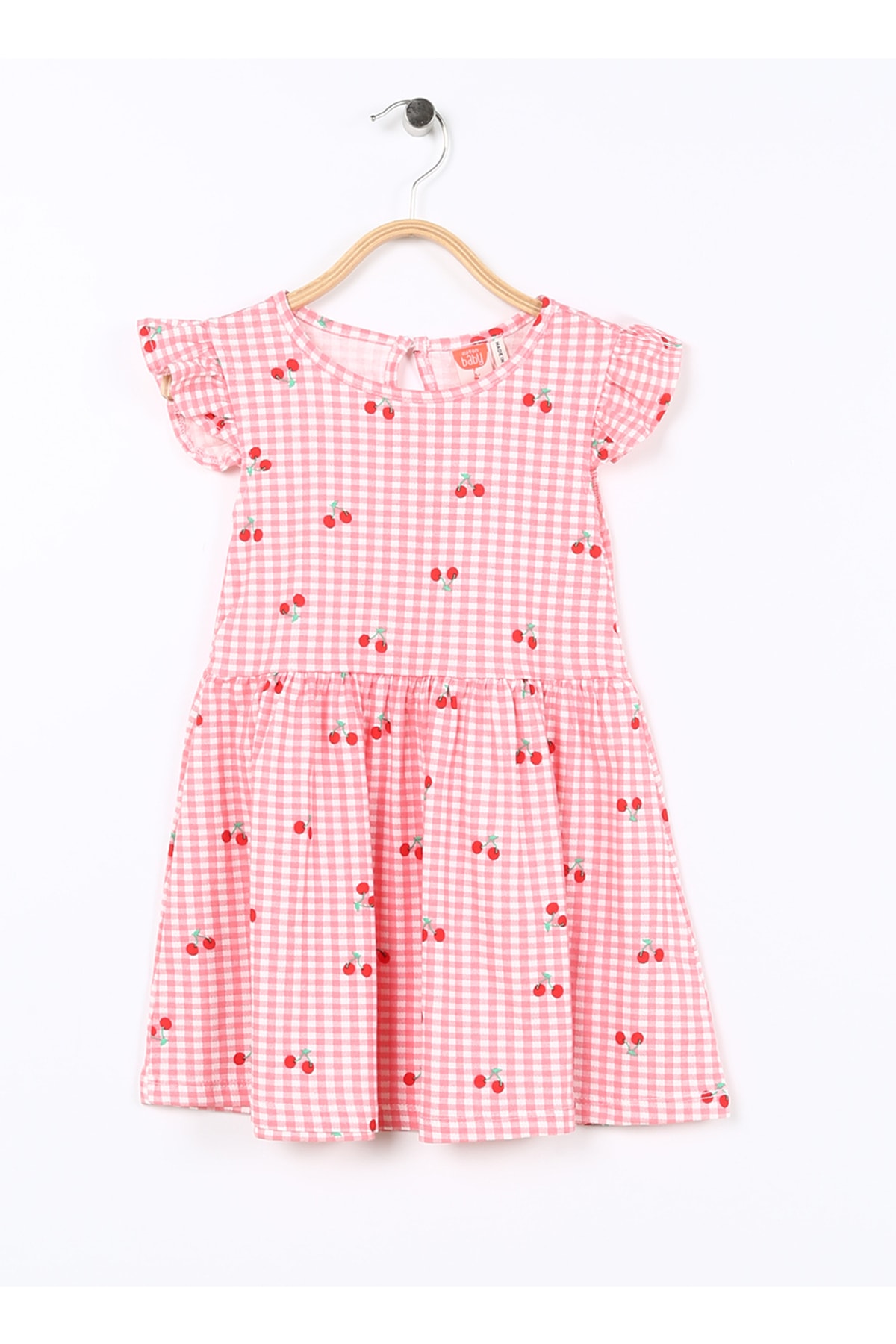 цена Стандартное розовое детское платье Koton, розовый