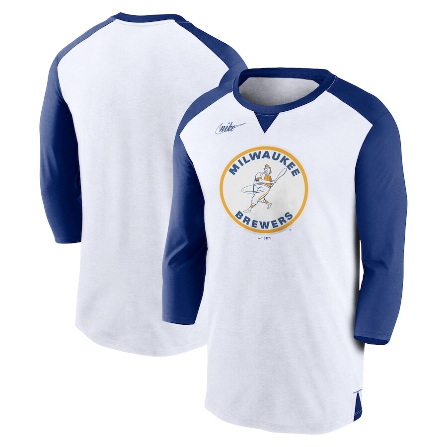 

Футболка с длинным рукавом Nike Milwaukee Brewers, белый