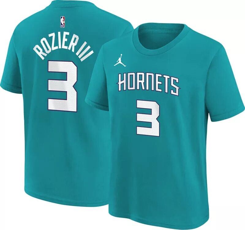 

Темно-бирюзовая футболка Nike Youth Charlotte Hornets Terry Rozier #3