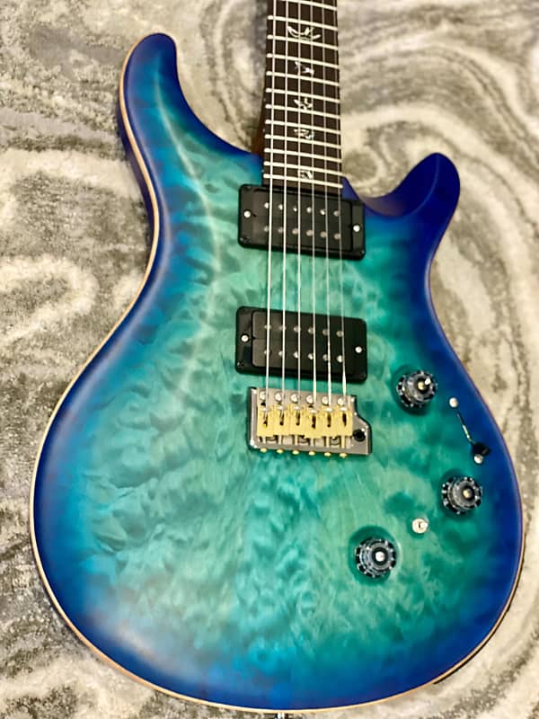 

Электрогитара PRS Custom 24 Piezo 10 TOP Wood Library 2021 Makenna Blue signed by Paul Reed Smith