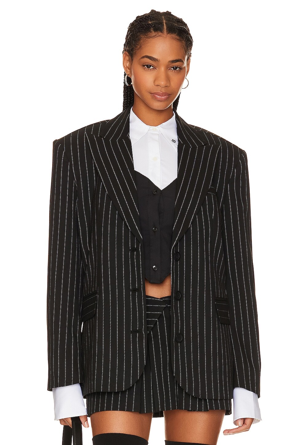 

Блейзер LOBA Mireya Oversized, цвет Black & White