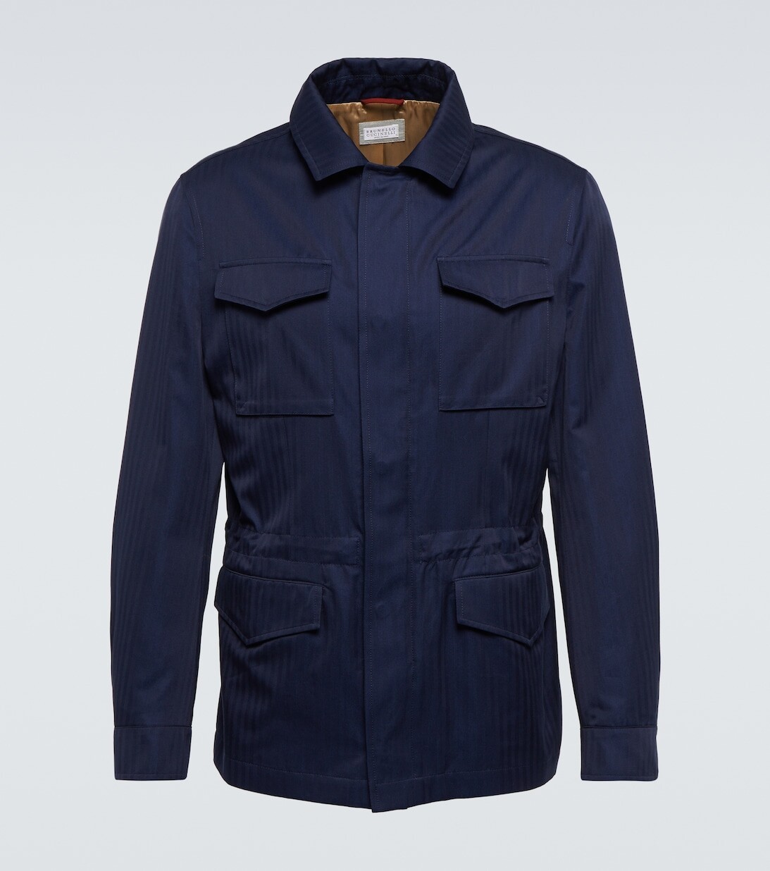 

Хлопковая куртка Brunello Cucinelli, синий
