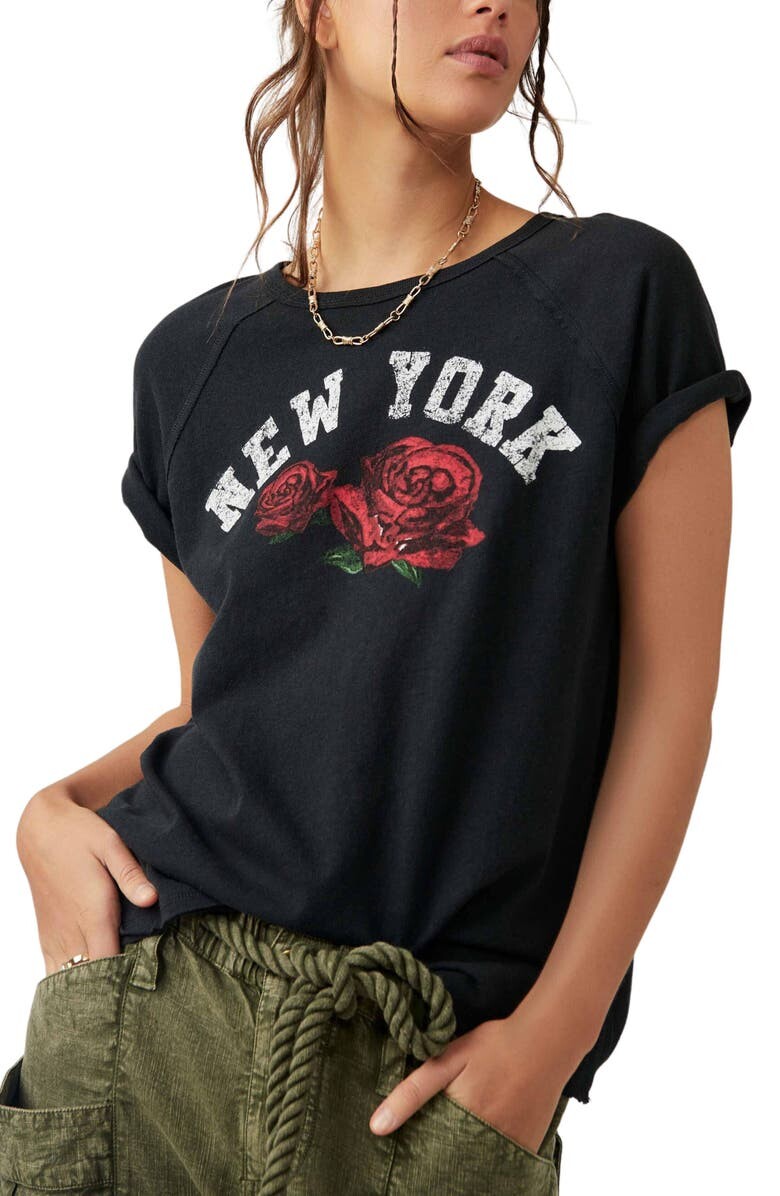 

Футболка State с цветочным принтом FREE PEOPLE
