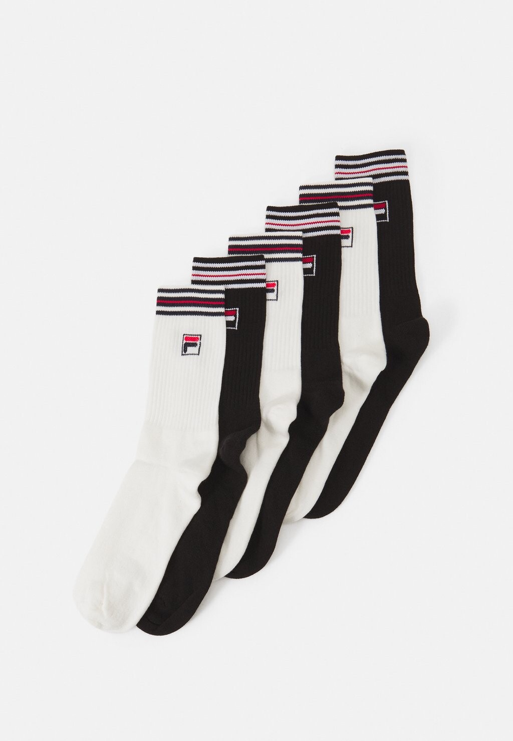 

Носки НОСКИ UNISEX HERITAGE COLLECTION, 6 ПАКЕТ Fila, черный/белый