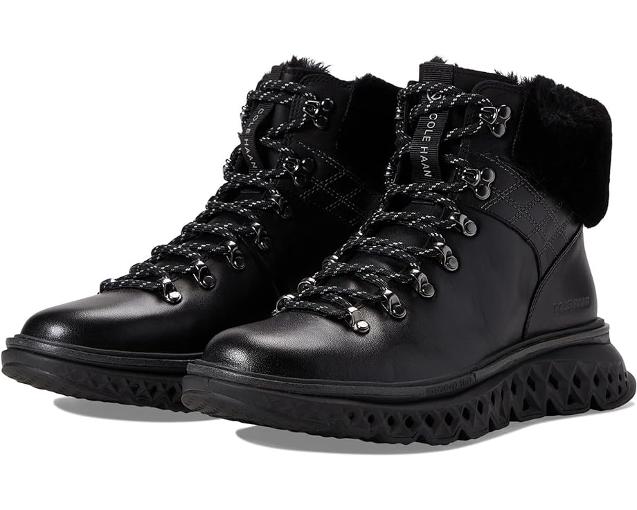 Походная обувь Cole Haan 5.Zerogrand Hiker Waterproof, цвет Black Leather/Black Waterproof