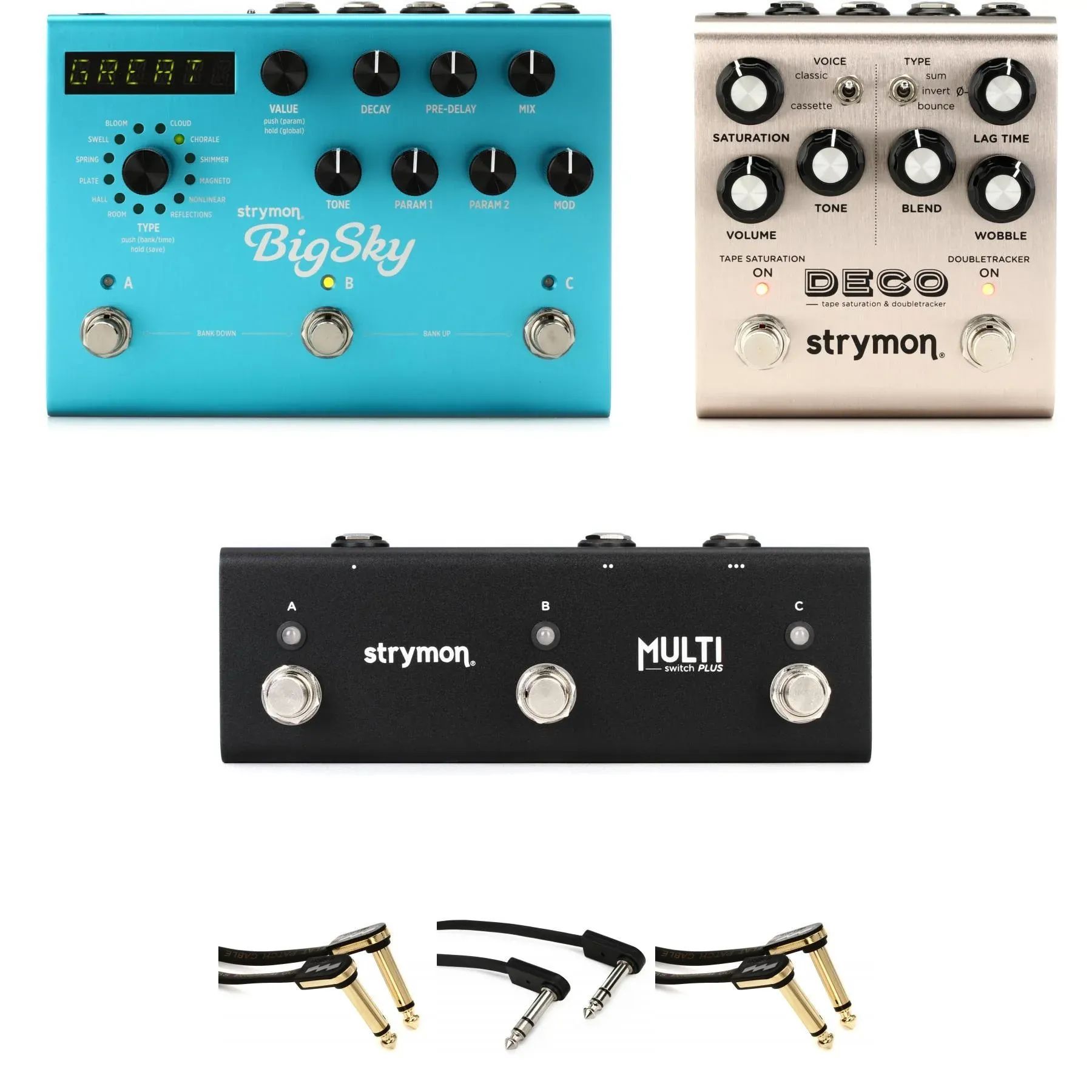 

Комплект ленточной задержки Strymon Deco и педали реверберации Big Sky