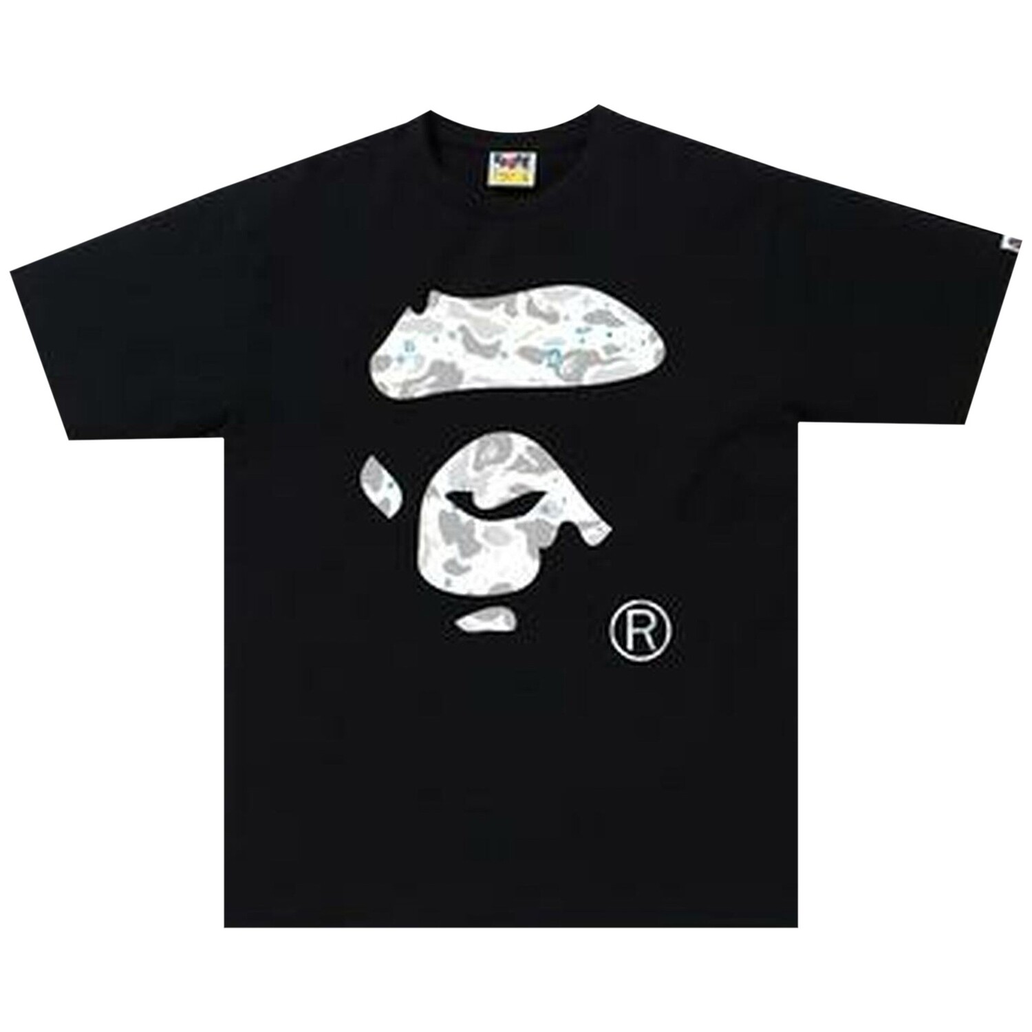 

Футболка BAPE Space Camo Ape Face, черная