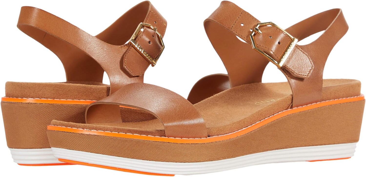 

Босоножки OG Flatform Wedge Sandal Cole Haan, цвет Pecan Leather/Nylon Wedge