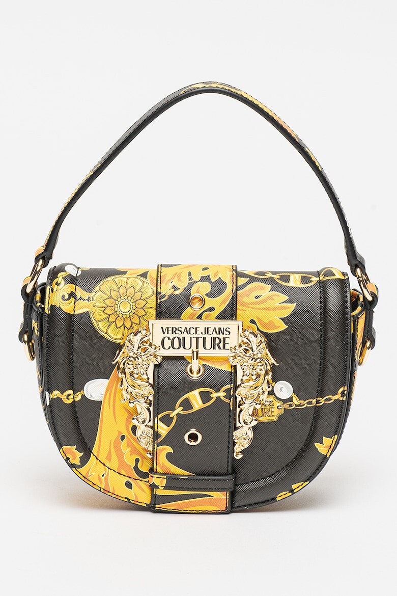 

Сумка из экокожи с узором в стиле барокко Versace Jeans Couture, черный