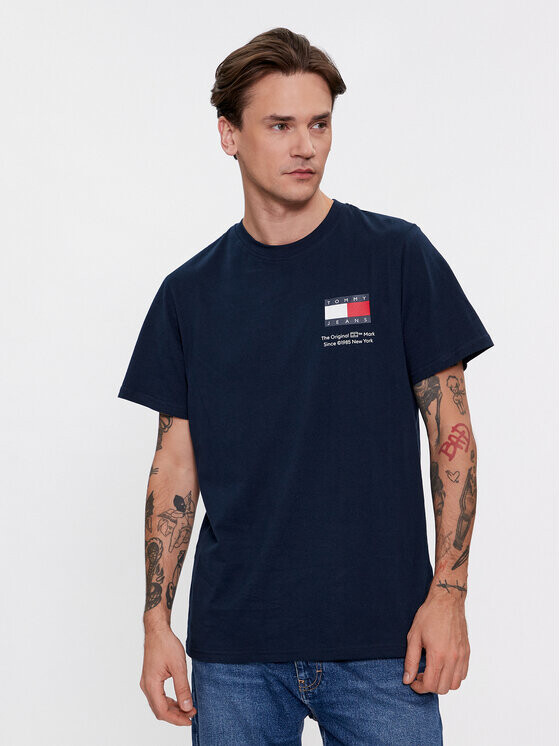 

Футболка узкого кроя Tommy Jeans, синий