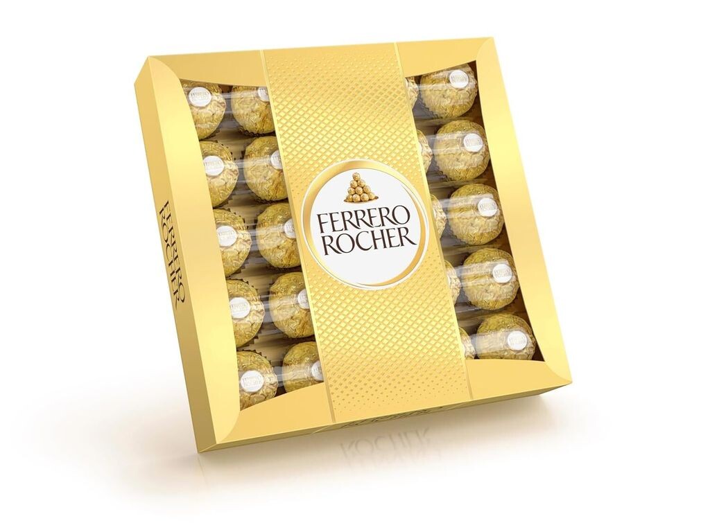 

Ferrero Rocher 25 штук в упаковке ореховые пралине специалитет 312г