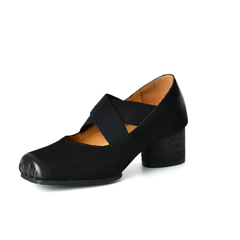 

Туфли AIQINISHA Mary Jane Shoes Women's Low-Top, черный