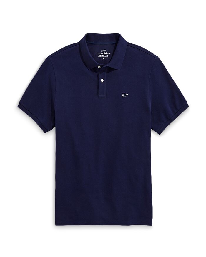 

Классическая рубашка-поло с коротким рукавом и плетеным воротником Vineyard Vines