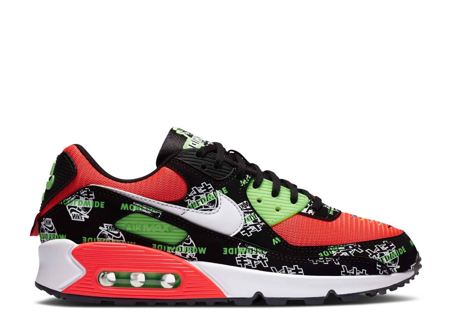 

Кроссовки Nike Wmns Air Max 90 Se 'Worldwide - Black Katakana Logo', черный