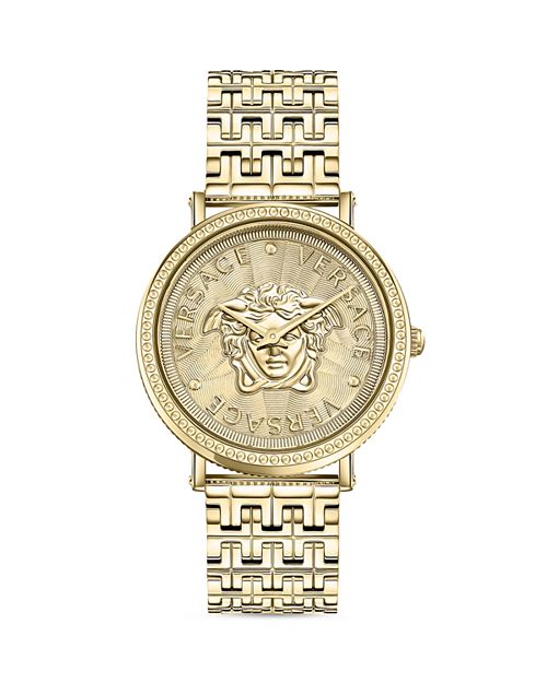 Часы V-доллар, 37 мм Versace, цвет Gold