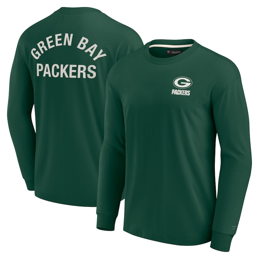 

Футболка с длинным рукавом Fanatics Signature Green Bay Packers, зеленый