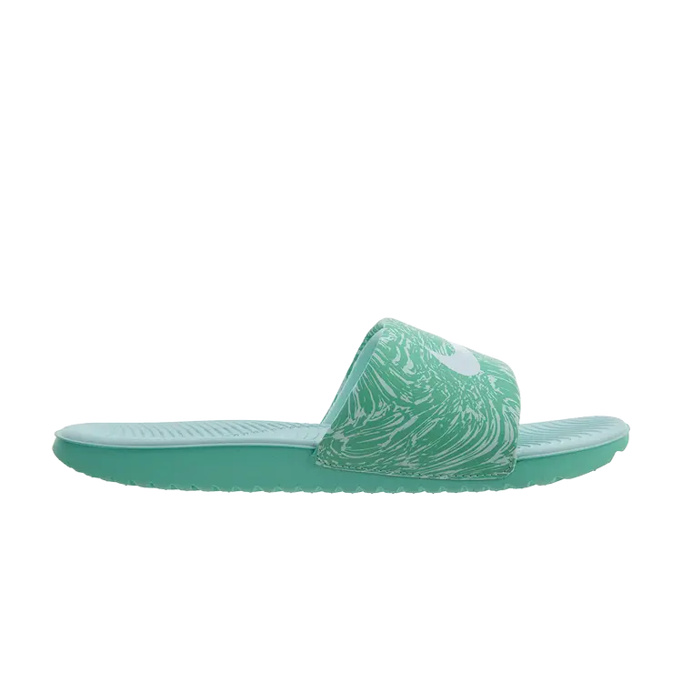 

Кроссовки Nike Kawa Slide Print GS 'Emerald Rise', зеленый