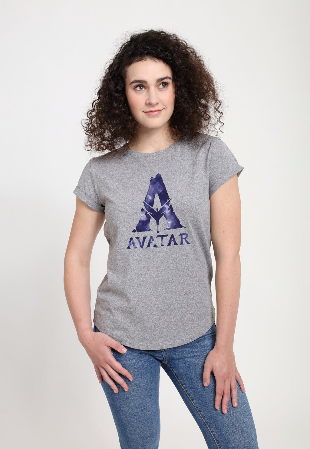 

Футболка с принтом AVATAR 1 AVATAR A LOGO Henry Tiger, цвет Mottled Light Grey