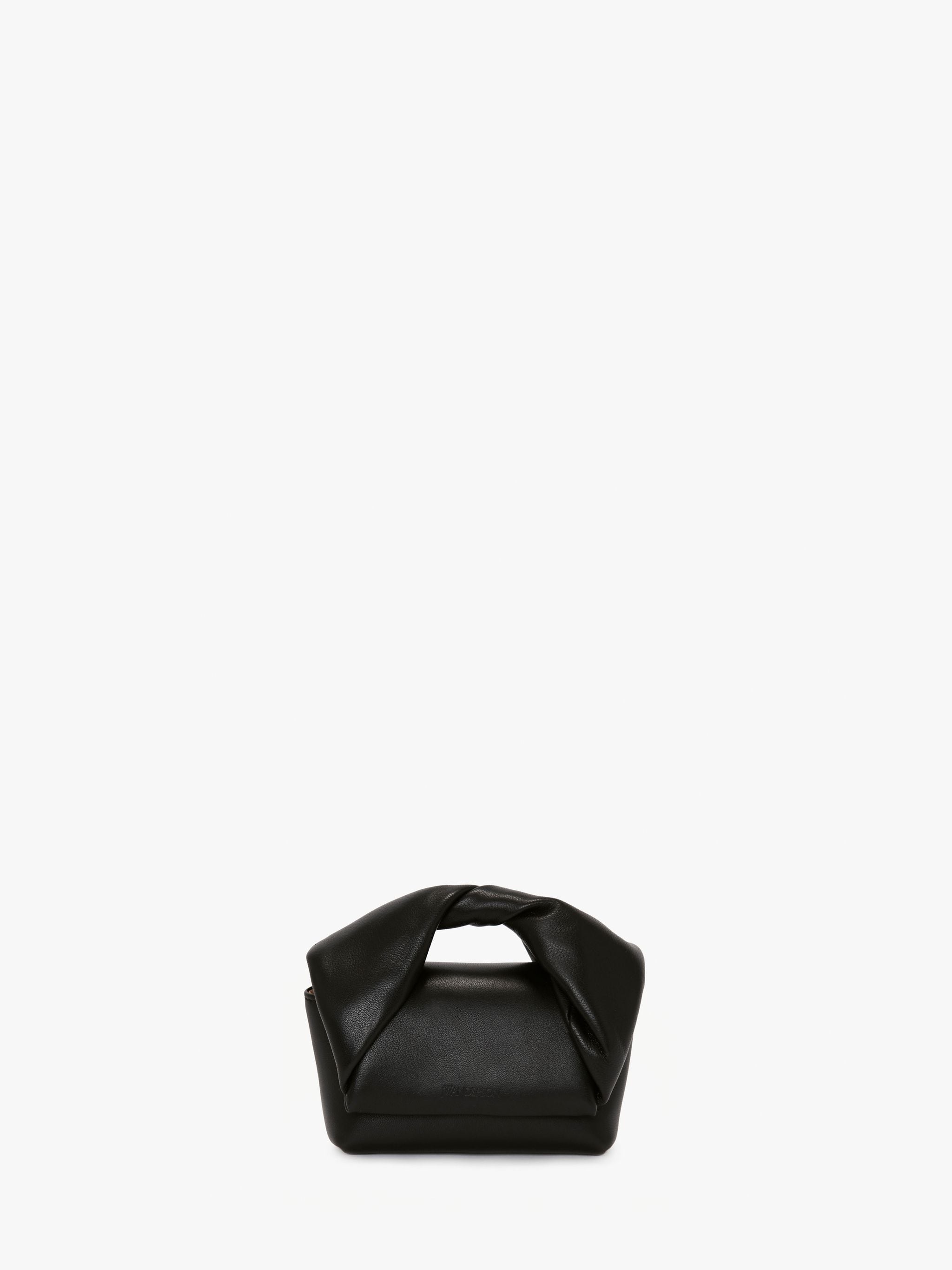Кожаная мини-сумка JW Anderson, черный кожаный клатч jw anderson ac0142 черный принт uni