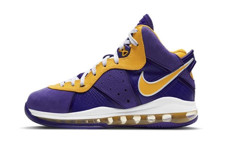 

Nike LeBron 8 Hardwood Classics (GS) Фиолетовый/Золотой