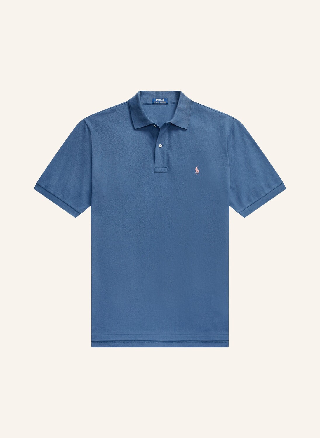 

Рубашка-поло из пике POLO RALPH LAUREN Big & Tall, синий
