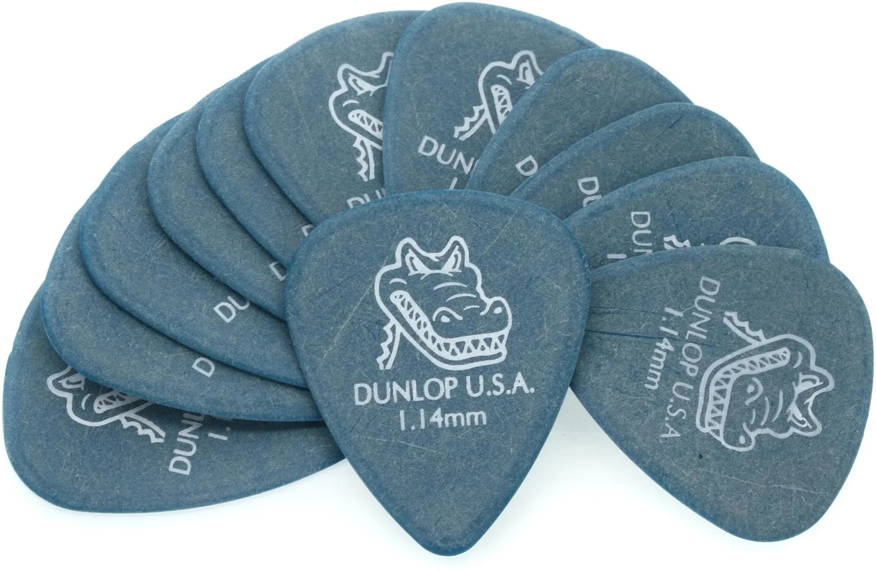 

Медиаторы Dunlop 417P114 Gator Grip — синие, 1,14 мм (12 шт.)