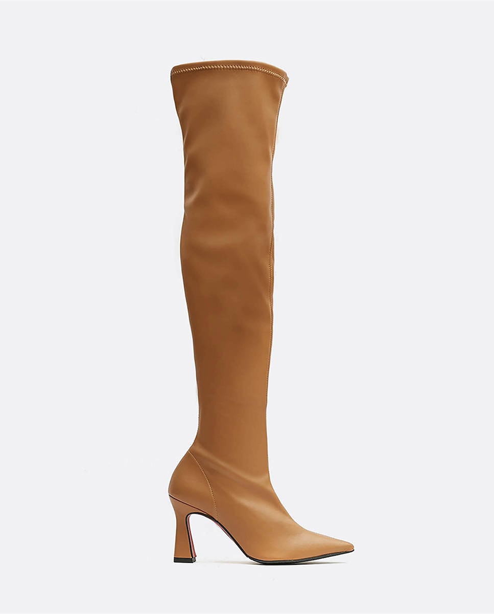 Эластичные женские ботинки с острым носком Cuplé, коричневый