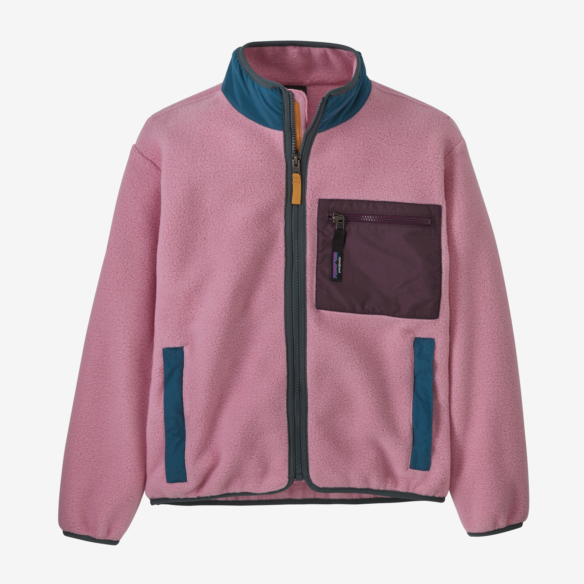 Детская флисовая куртка Synchilla Patagonia, цвет Planet Pink куртка patagonia quilted puff цвет planet pink