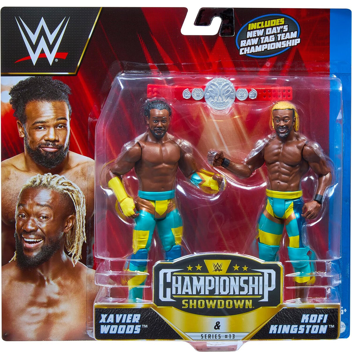 

Набор Двух Подвижных Фигур Wwe Championship Showdown Ксавье Вудс Кофи Кингстон Mattel