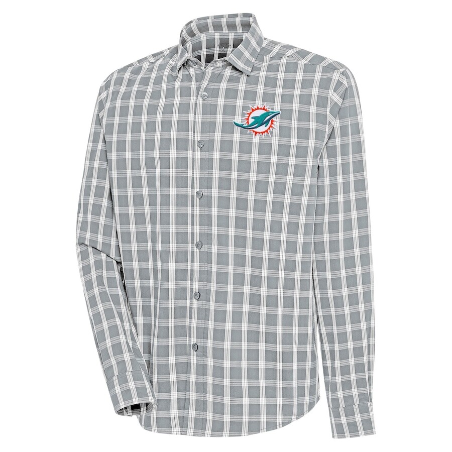 

Рубашка Antigua Miami Dolphins, серый