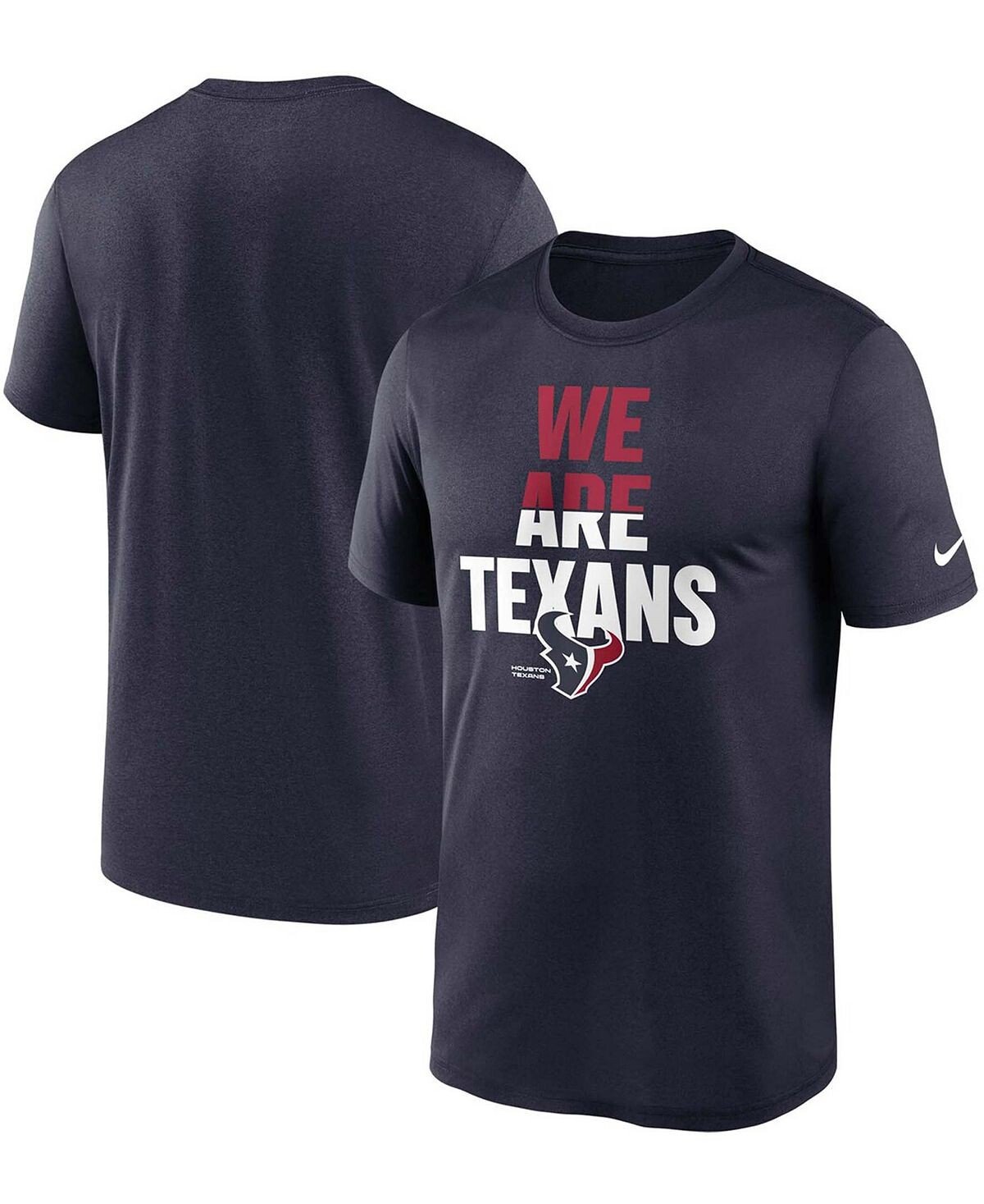 

Мужская темно-синяя футболка Big and Tall Houston Texans Legend Local Phrase Performance Nike