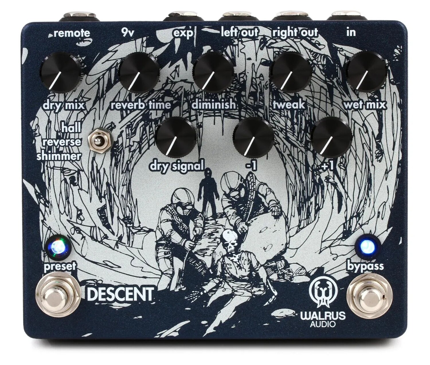 

Педаль ревербератора/октавы Walrus Audio Descent Machine