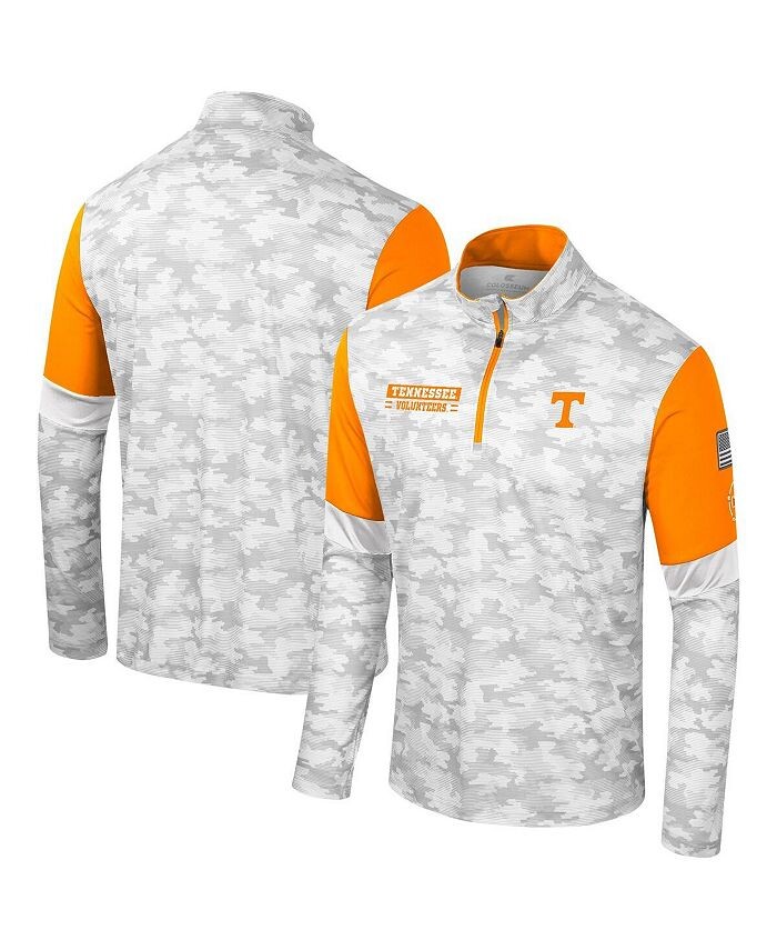 

Мужская камуфляжная ветровка с молнией четверть четверти Tennessee Volunteers OHT в военном стиле Colosseum, зеленый